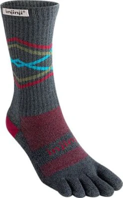 Injinji Trail Midweight Crew Coolmax Socks - Unisex -Shoes Discount Store image 2101