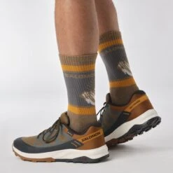 Salomon Outrise Gore-Tex Light Trail Shoes - Men's -Shoes Discount Store image 227